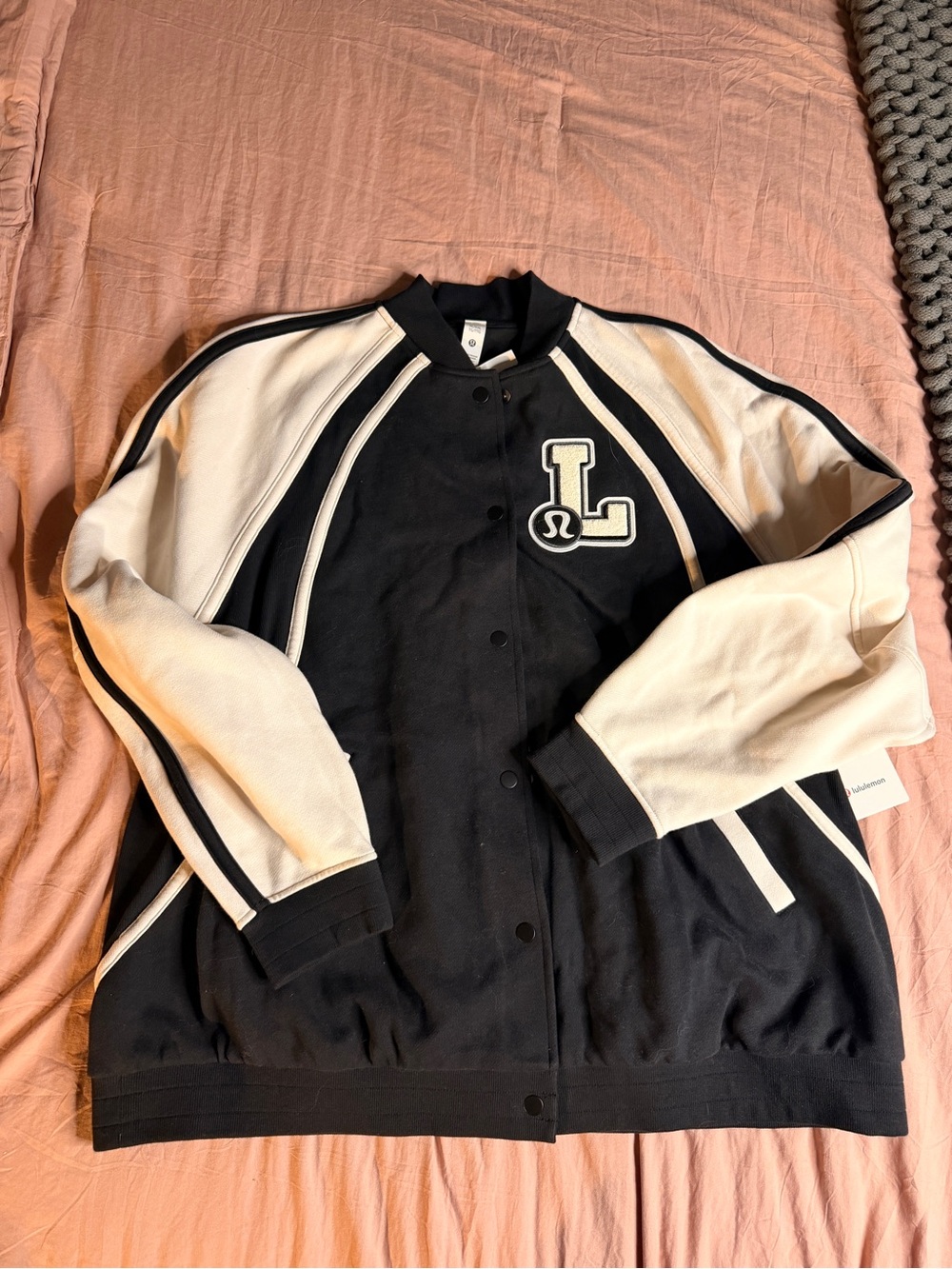 NWT Lululemon Scuba Oversized Collegiate Jacket Graphic XL/XXL
